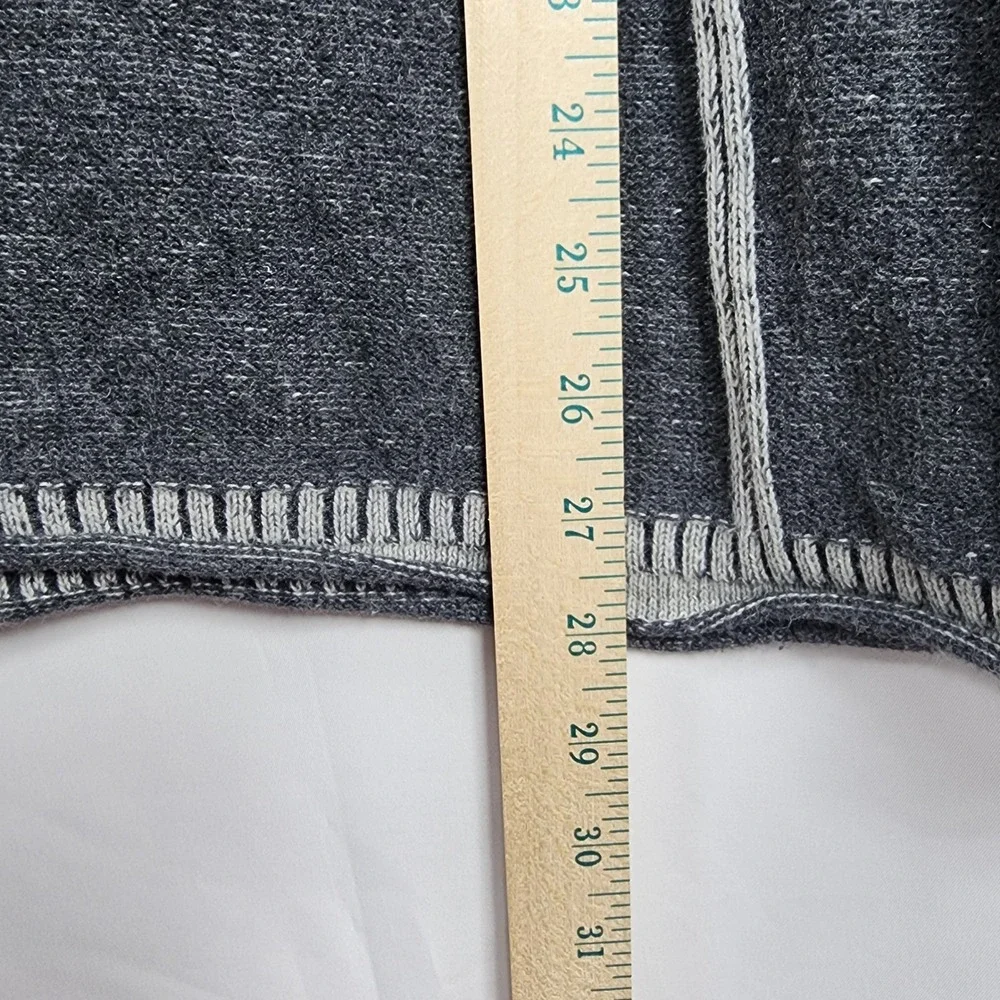 Eddie Bauer Womens Nordic‎ Fair Isle Sweater Gray Lagenlook Gorpcore Indie Small